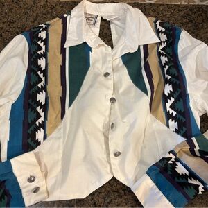 Wrangler White Western Wear Shirt